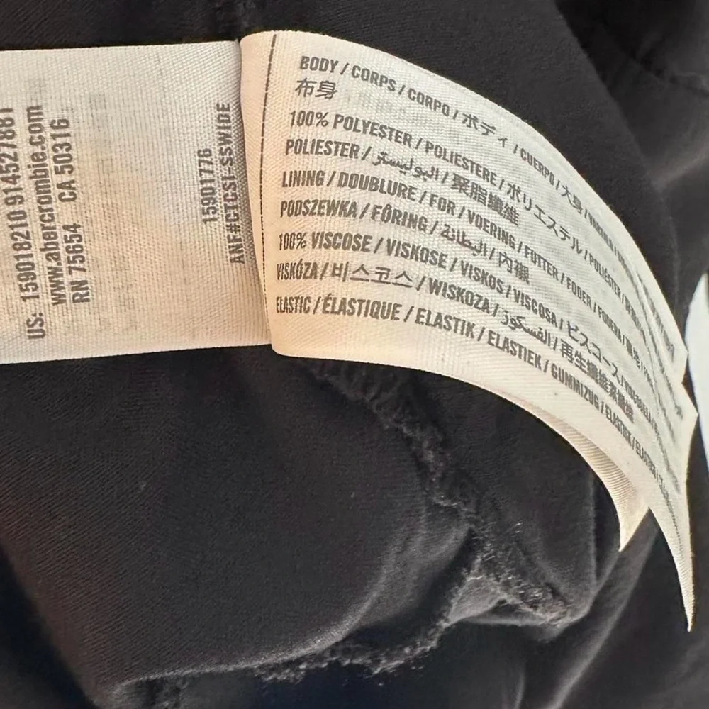 Abercrombie & Fitch XL Black Long Sleeve Mini Dress - Picture 6 of 6